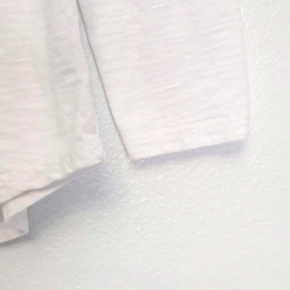 Polo Mano White Stripe Pleat Long Sleeve Shirt Size Large - Picture 5 of 11